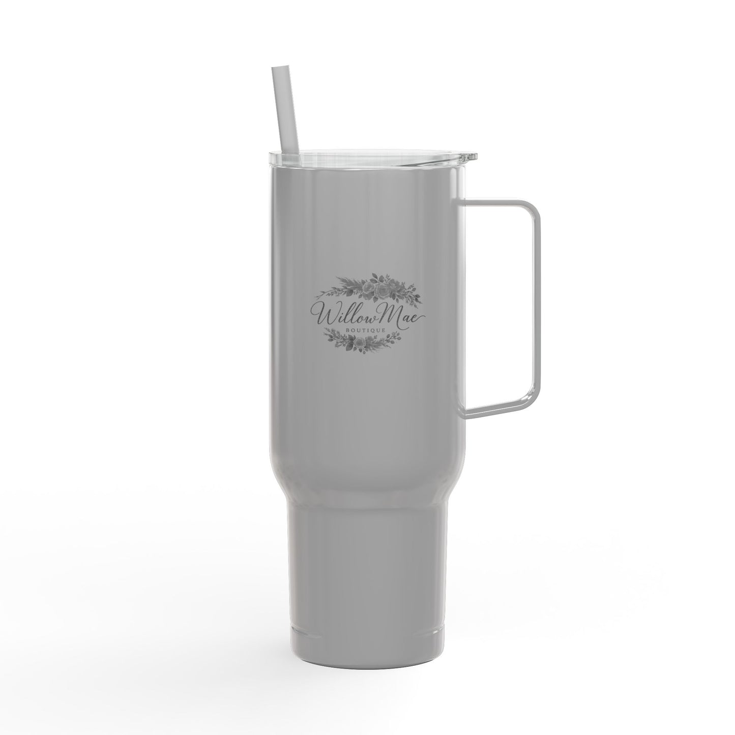 Engraved 40oz Insulated Tumbler with Lid & Straw — Willow Mae Floral Design