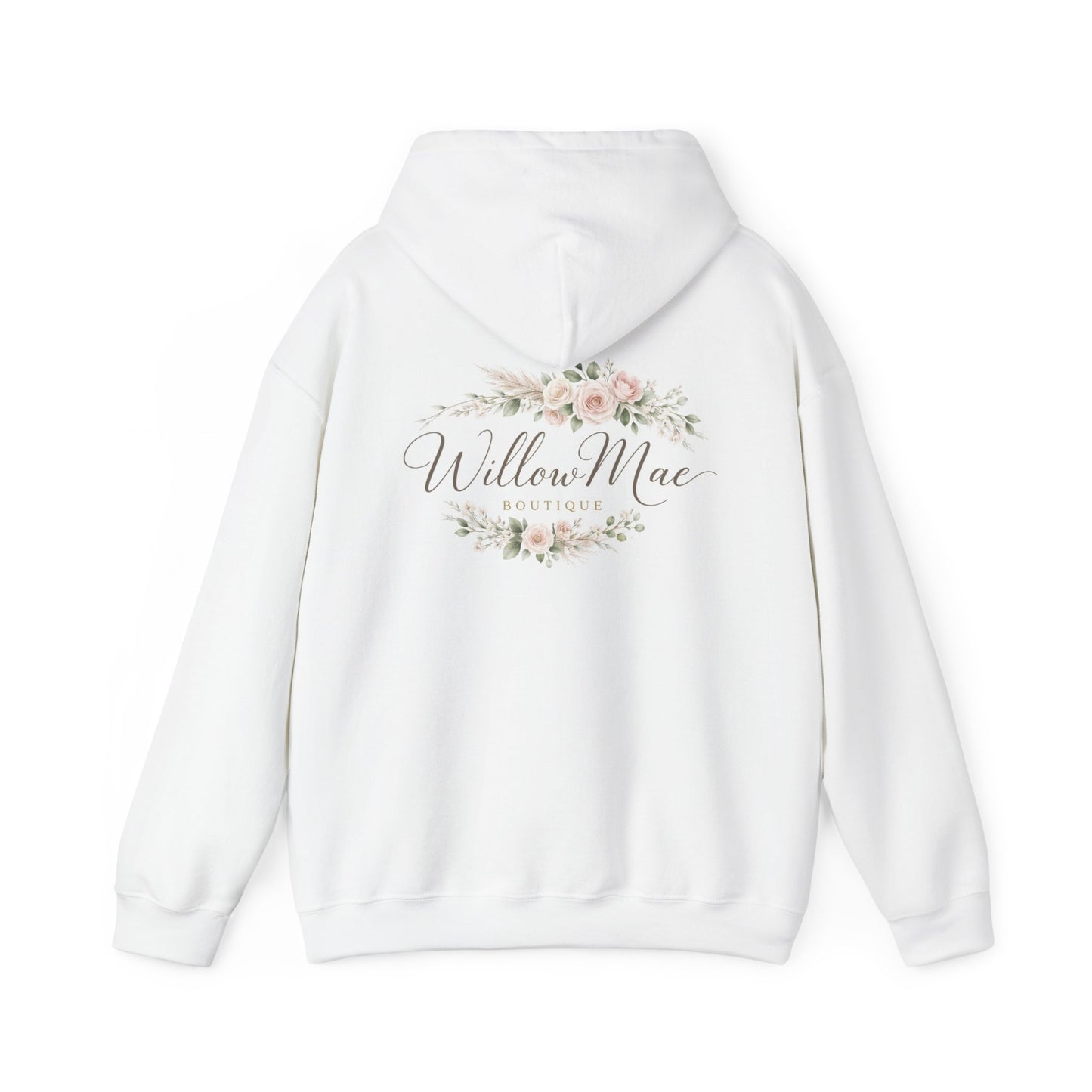 Willow Mae Floral Logo Hoodie — Boutique Name Pullover