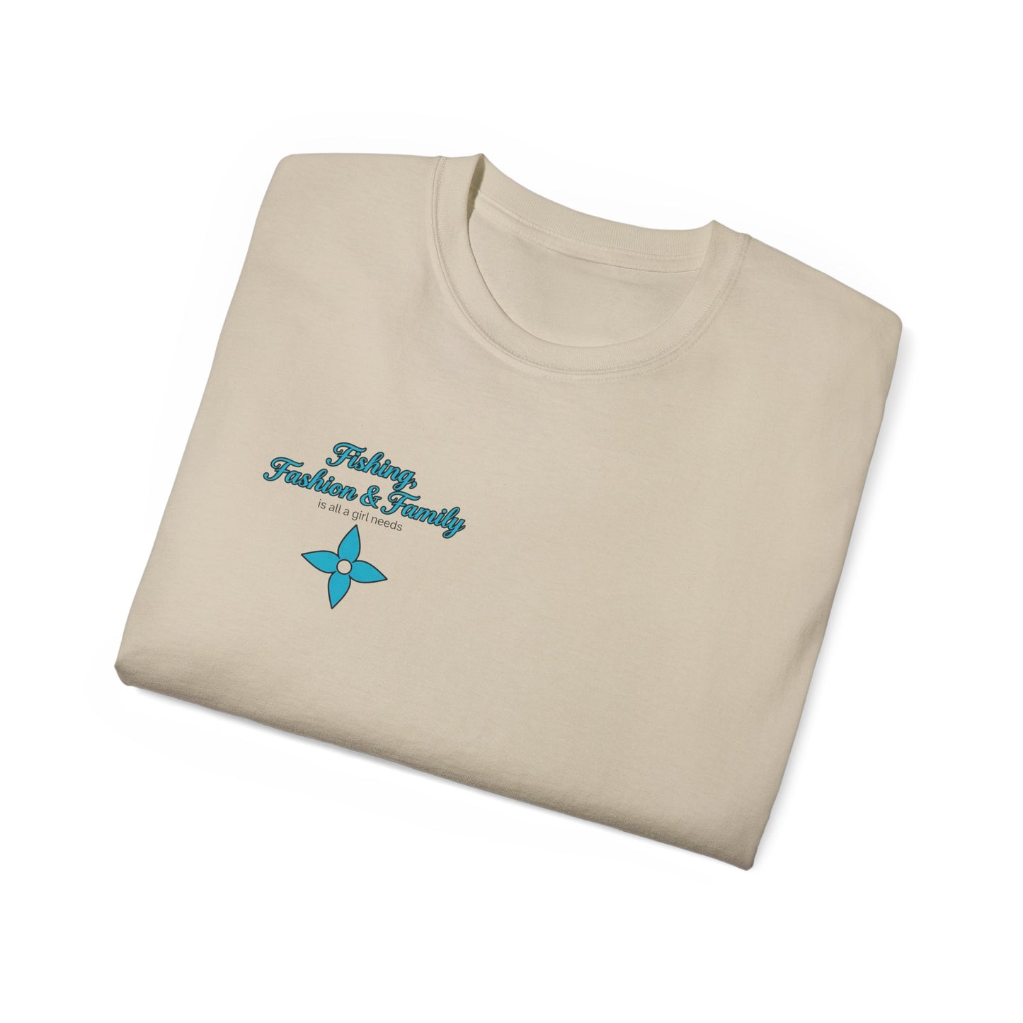 Fishing, Fashion & Family Tee — Women’s Fishing Graphic T-Shirt