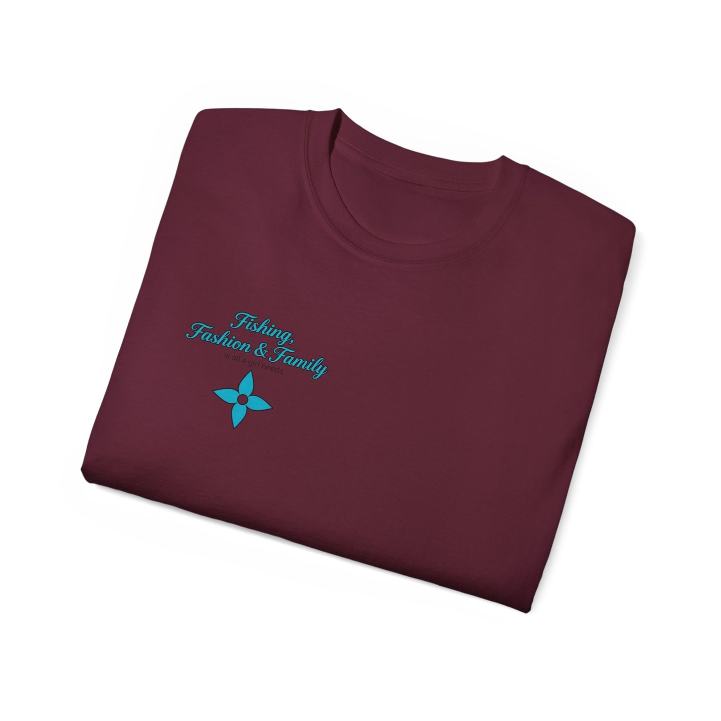 Fishing, Fashion & Family Tee — Women’s Fishing Graphic T-Shirt