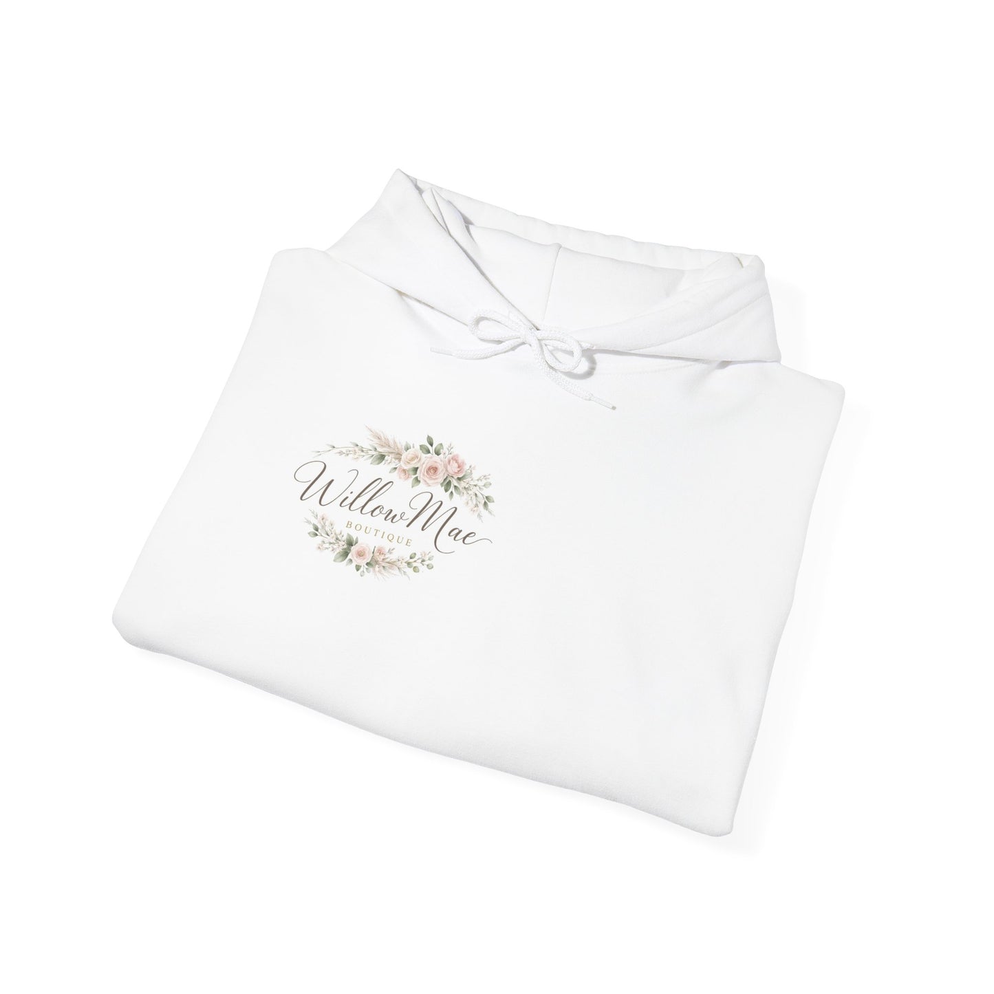 Willow Mae Floral Logo Hoodie — Boutique Name Pullover