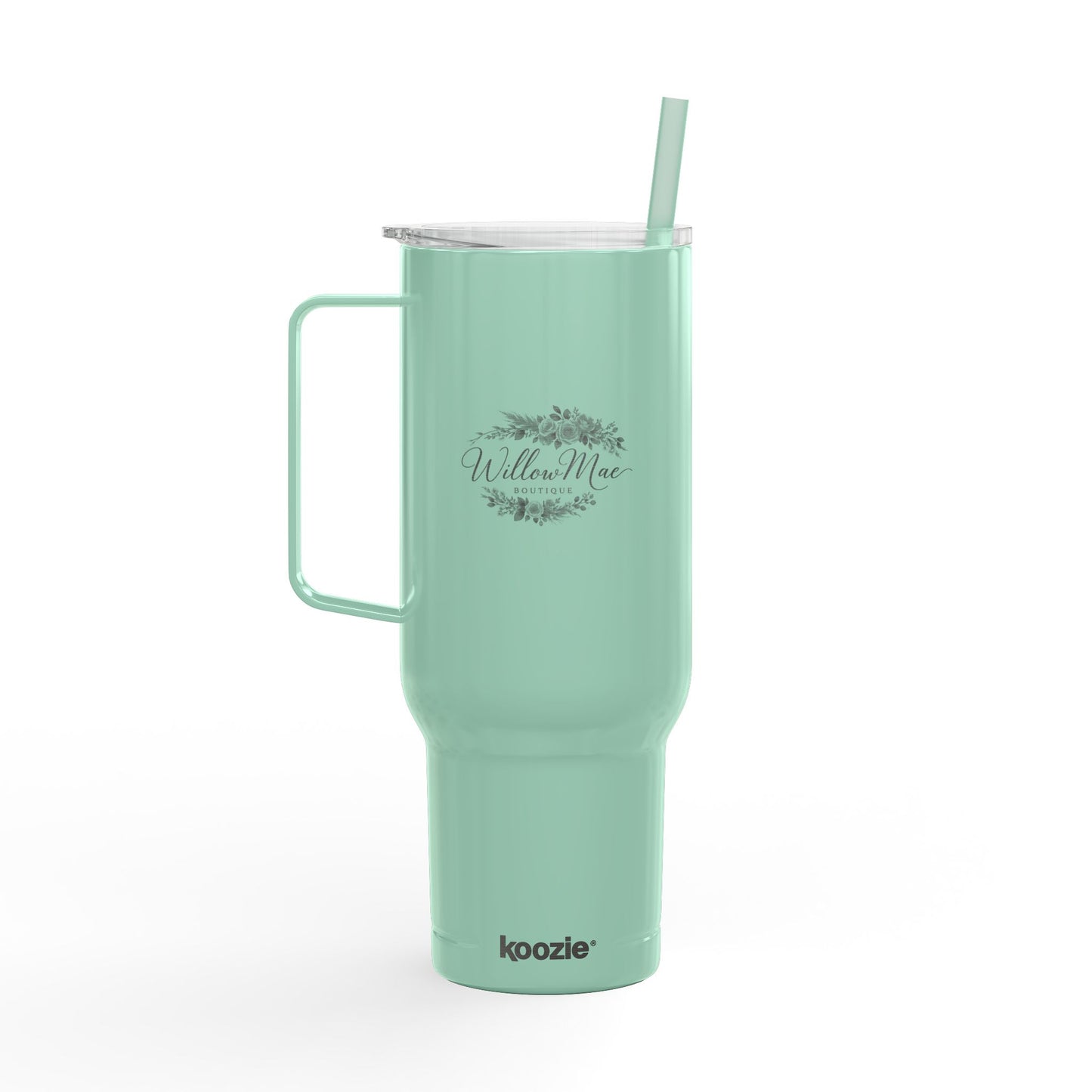 Engraved 40oz Insulated Tumbler with Lid & Straw — Willow Mae Floral Design