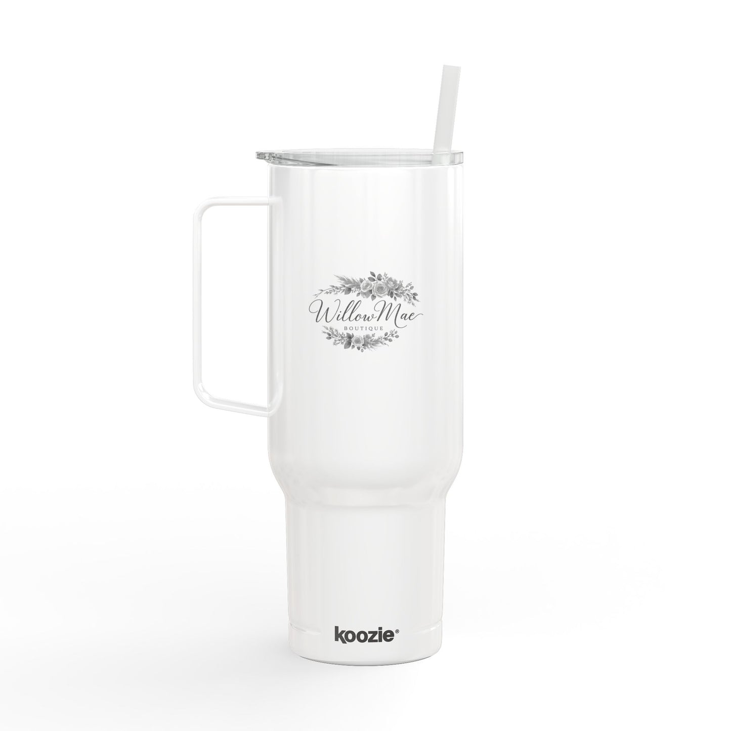 Engraved 40oz Insulated Tumbler with Lid & Straw — Willow Mae Floral Design