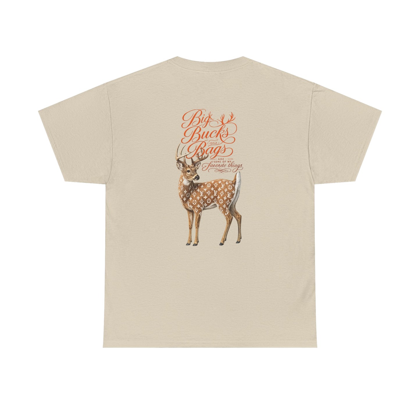 Deer Graphic Tee — "Big Buck Energy" Vintage-Inspired Nature T-Shirt