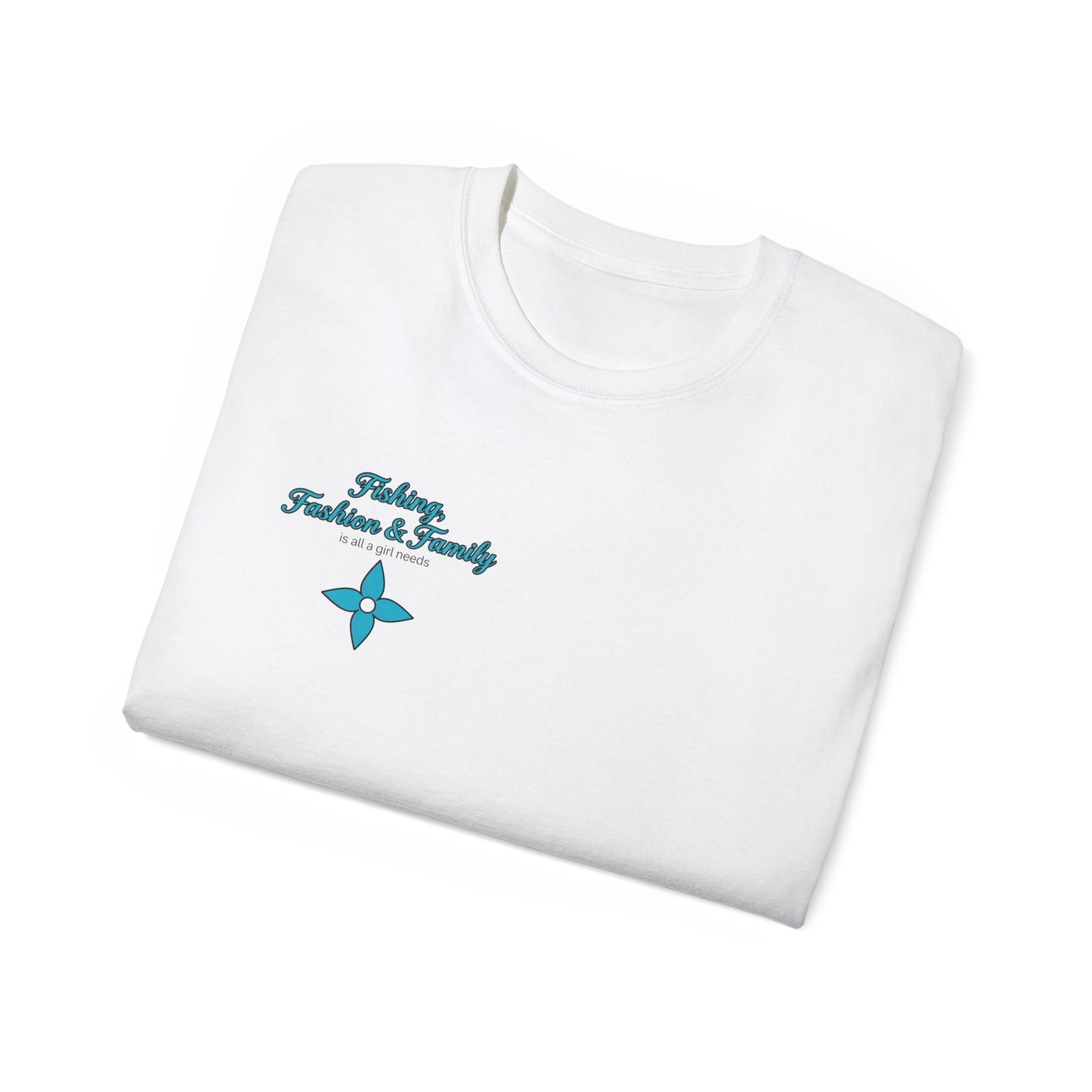 Fishing, Fashion & Family Tee — Women’s Fishing Graphic T-Shirt