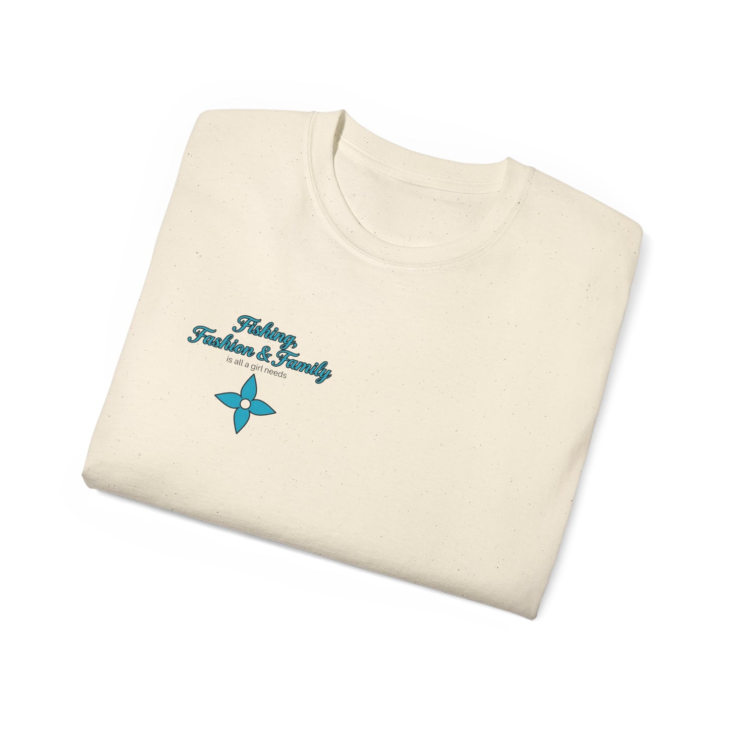Fishing, Fashion & Family Tee — Women’s Fishing Graphic T-Shirt