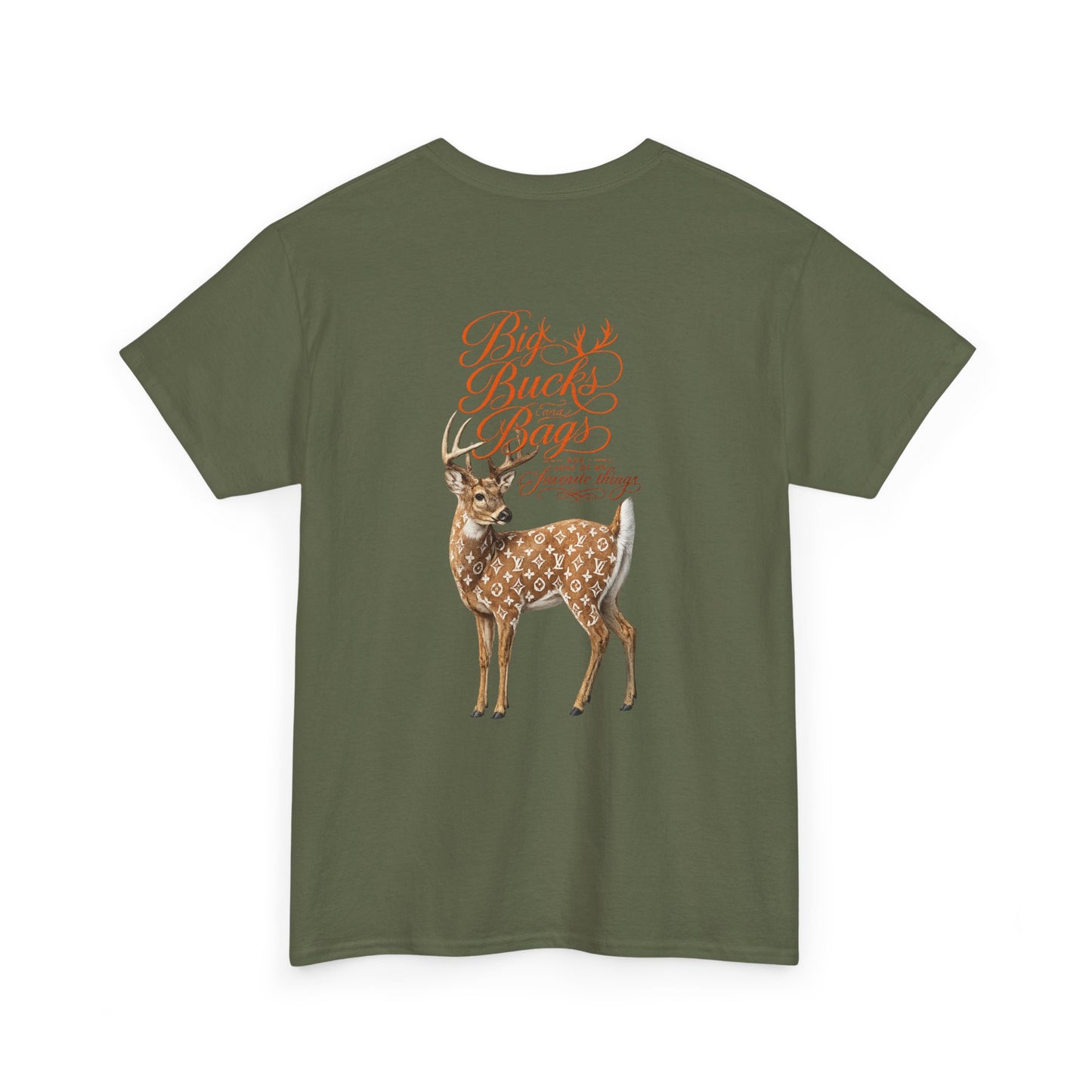 Deer Graphic Tee — "Big Buck Energy" Vintage-Inspired Nature T-Shirt