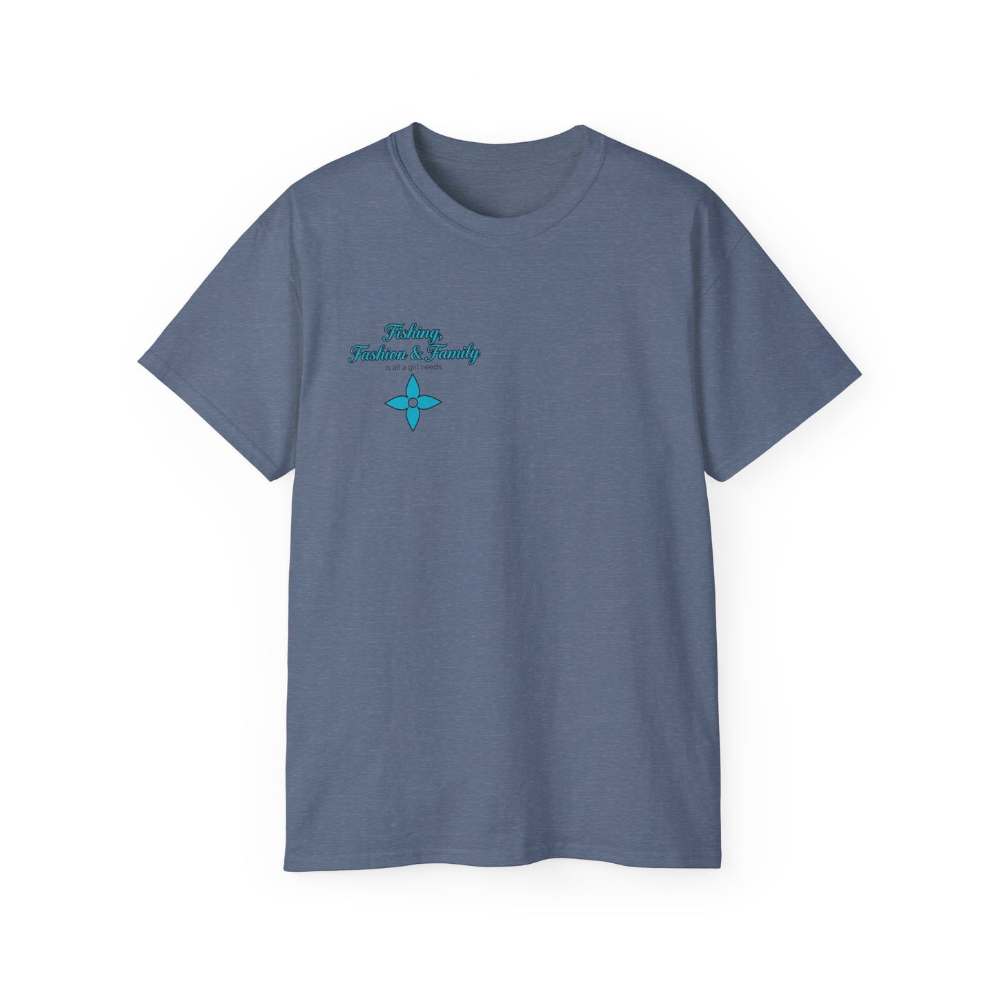 Fishing, Fashion & Family Tee — Women’s Fishing Graphic T-Shirt