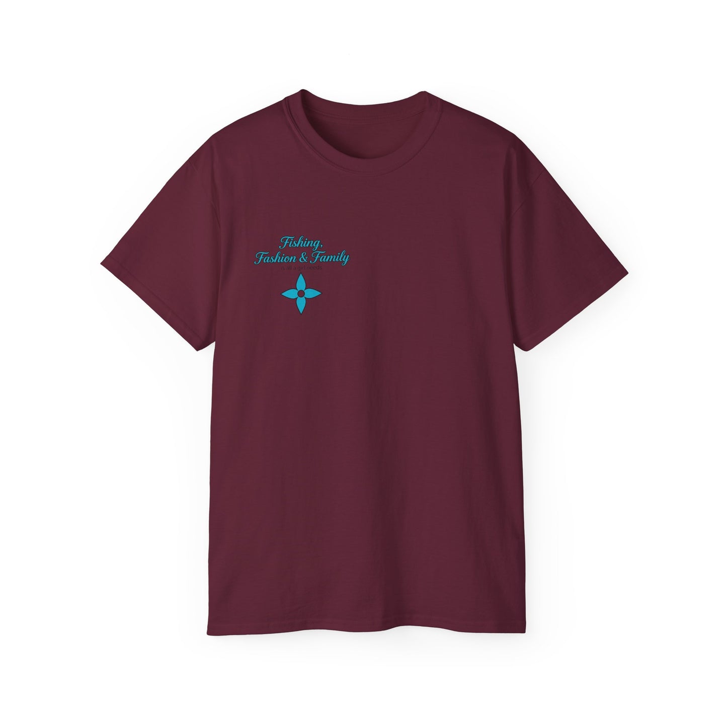 Fishing, Fashion & Family Tee — Women’s Fishing Graphic T-Shirt