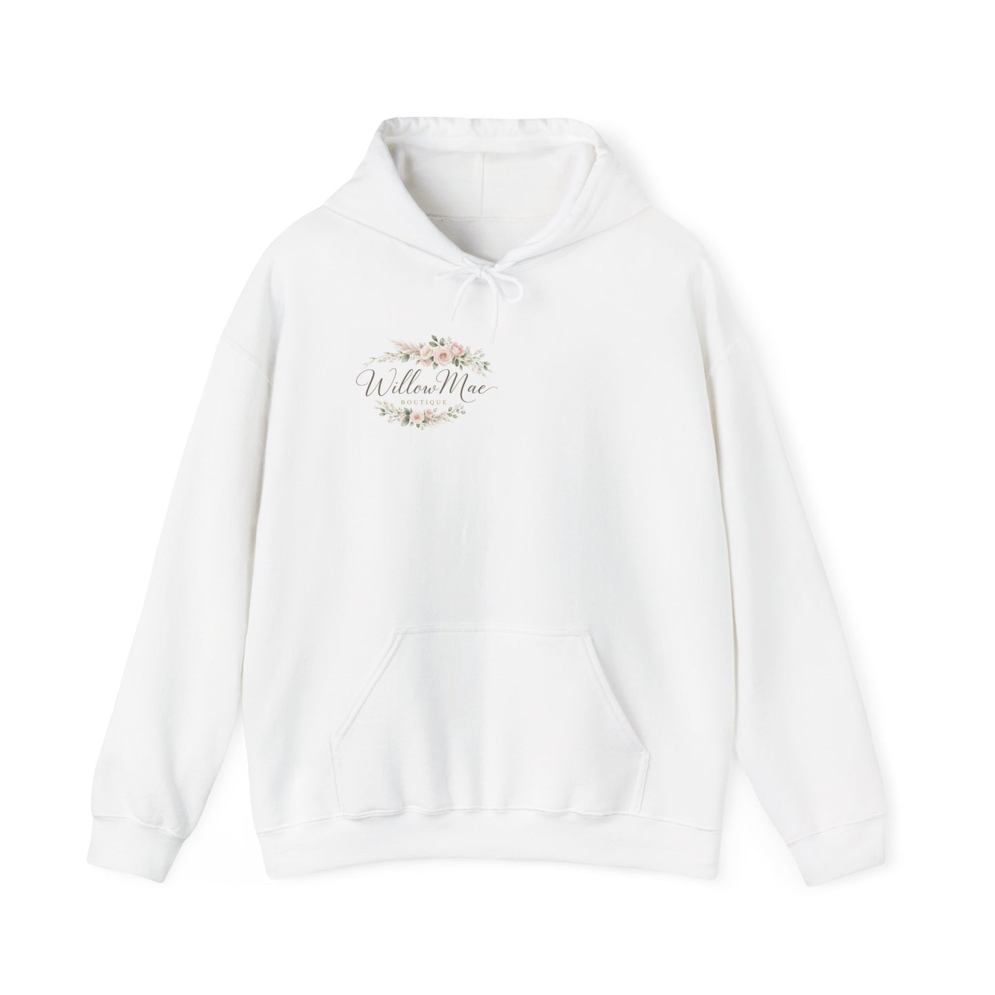 Willow Mae Floral Logo Hoodie — Boutique Name Pullover