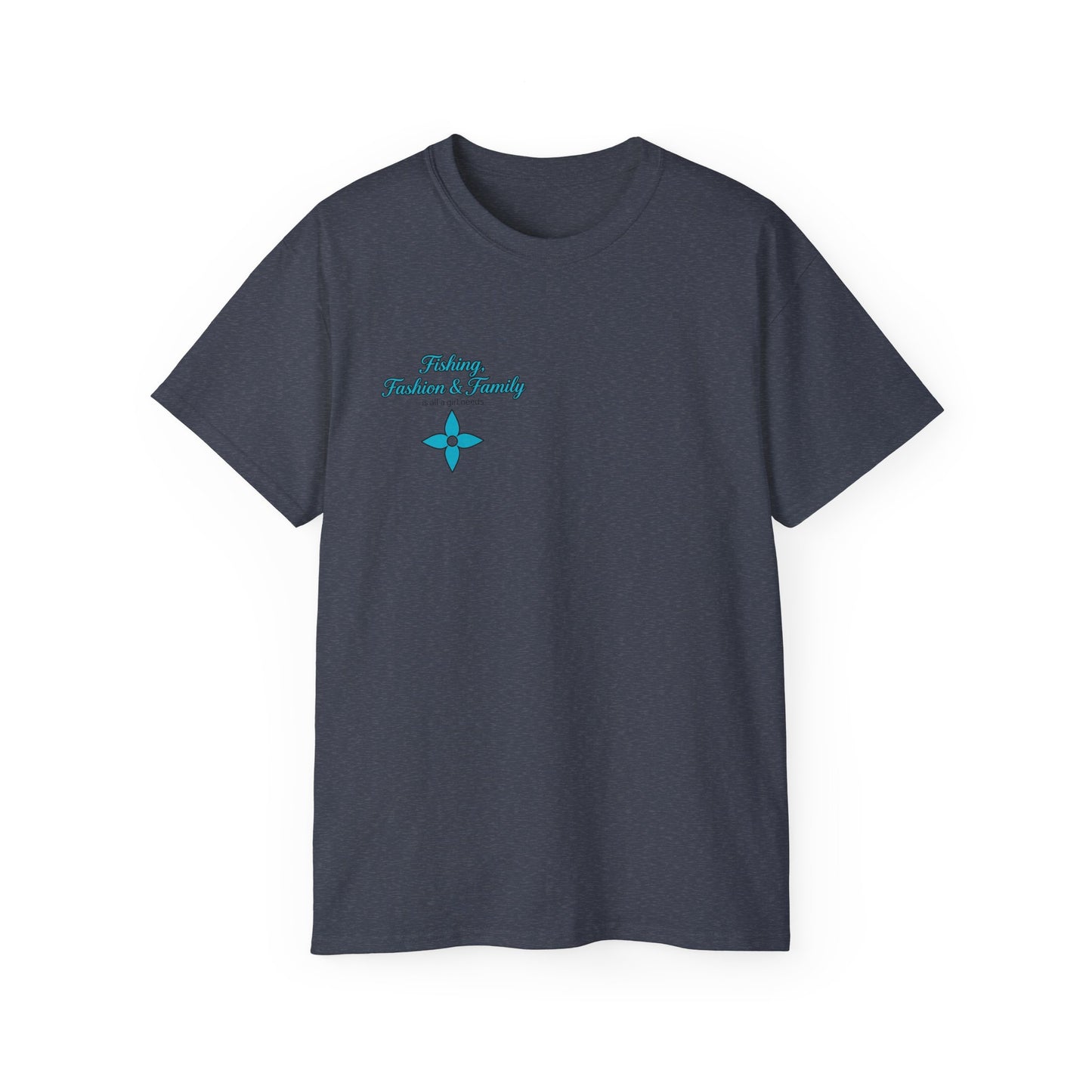 Fishing, Fashion & Family Tee — Women’s Fishing Graphic T-Shirt