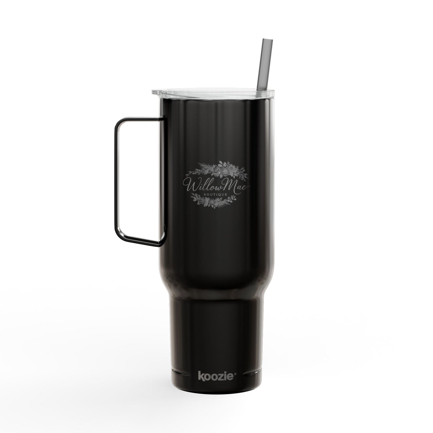 Engraved 40oz Insulated Tumbler with Lid & Straw — Willow Mae Floral Design