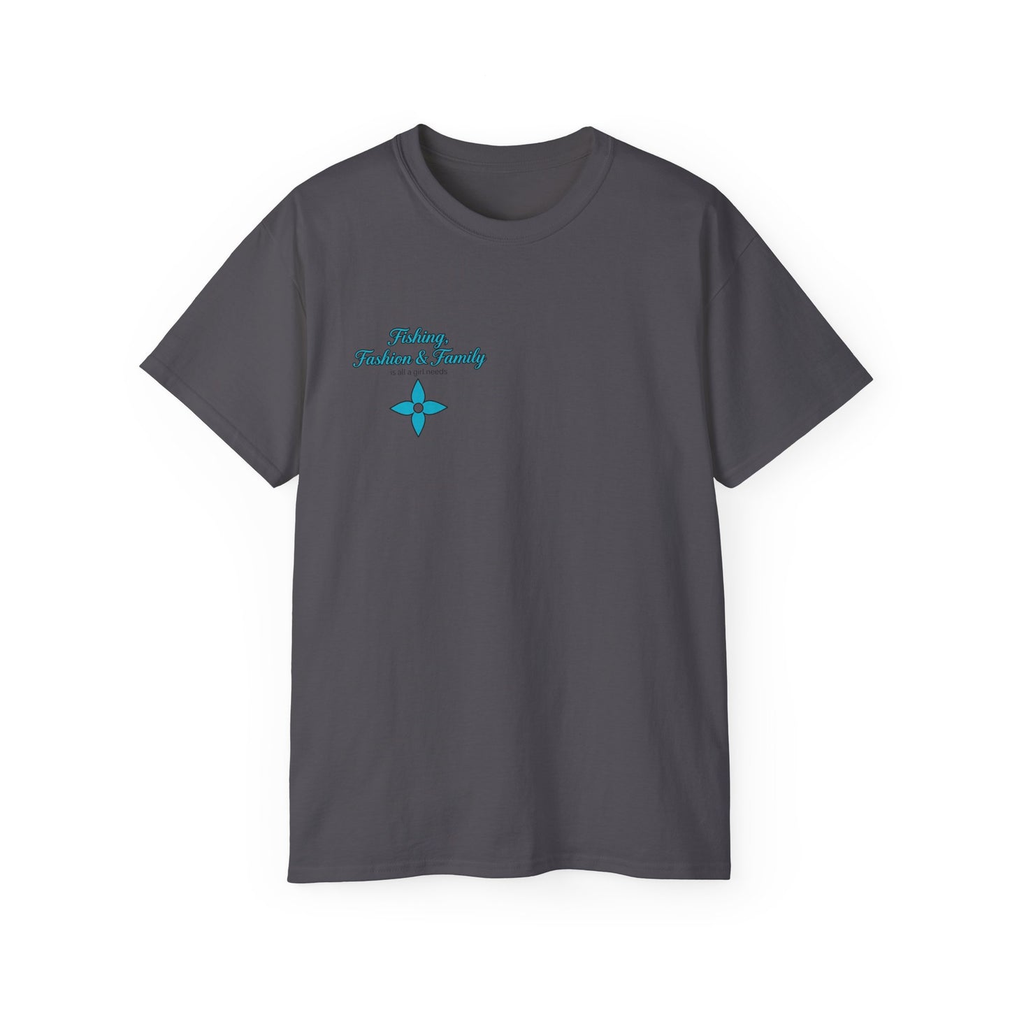 Fishing, Fashion & Family Tee — Women’s Fishing Graphic T-Shirt