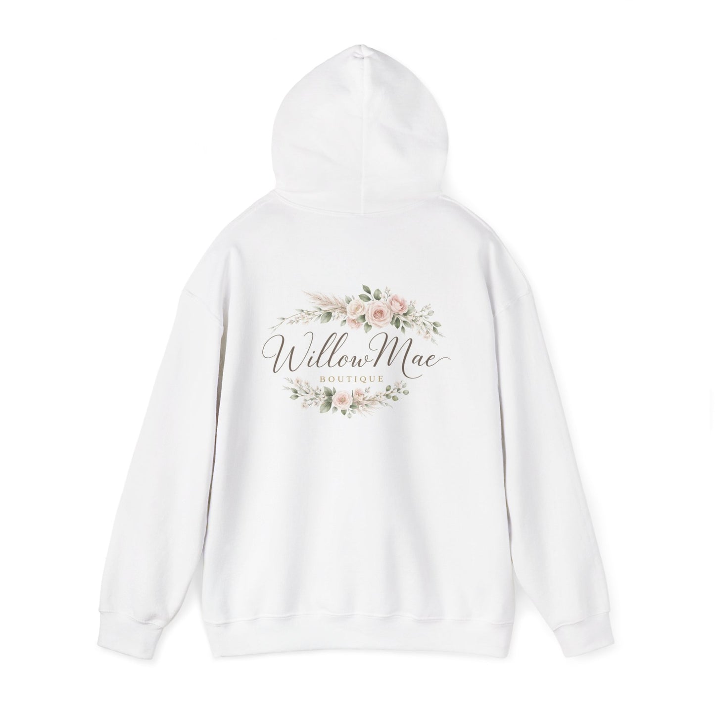 Willow Mae Floral Logo Hoodie — Boutique Name Pullover