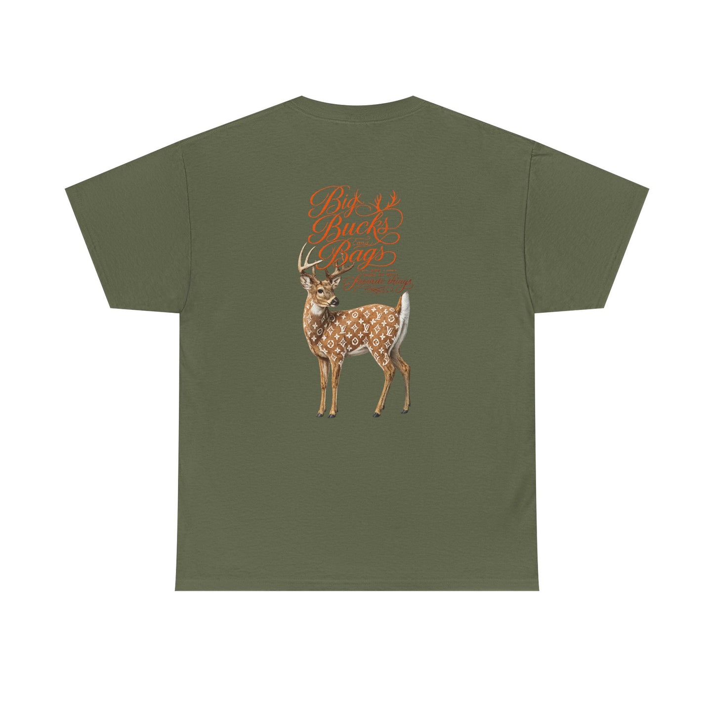 Deer Graphic Tee — "Big Buck Energy" Vintage-Inspired Nature T-Shirt
